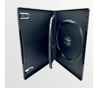 25 x Nexpak Triple Negro Estuche para DVD con Bandeja Swing