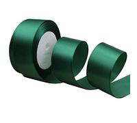 25 yardas de largo 4 cm de ancho cinta de satén para bodas manualidades envoltura de regalo y decoración de árboles de Navidad cinta de satén multicolores verde