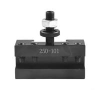 250-101 - Soporte de herramientas de giro de cambio rápido para tornos CNC, columpio de 10-15 pulgadas, capacidad de 3/16-1/2 pulgadas, para una construcción de acero duradera, sin rendimiento de