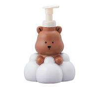 250/500ml Accesorios de baño divertidos y funcionales Contenedor de espuma de oso de dibujos animados para desinfectante de manos Champú y gel de ducha Botella de jabón portátil