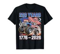 250 America Years 1776 2026 Monster Truck Toddlers Boys Kids Camiseta