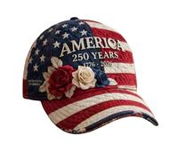 250 aniversario de la fundación de los Estados Unidos - Sombrero informal estampado (rojo, 56-60 cm)
