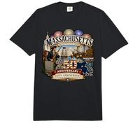 250 Aniversario de la insurrección del té de Boston en Massachusetts Comfort Colors Adult Heavyweight T-Shirt