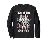 250 Aniversario de los Estados Unidos Patrióticos de 2026, 250, 4 de Julio, Cosecha Manga Larga