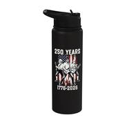 250 aniversario de los Estados Unidos Patrióticos de 2026, 250, 4 de julio, cosecha Stainless Steel Insulated Water Bottle
