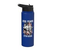 250 aniversario de los Estados Unidos Patrióticos de 2026, 250, 4 de julio, cosecha Stainless Steel Insulated Water Bottle