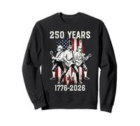 250 Aniversario de los Estados Unidos Patrióticos de 2026, 250, 4 de Julio, Cosecha Sudadera