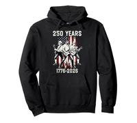 250 Aniversario de los Estados Unidos Patrióticos de 2026, 250, 4 de Julio, Cosecha Sudadera con Capucha
