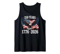 250 Anniversary USA 2026 Patriotic Eagle 250th 4th of July Camiseta sin Mangas
