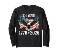 250 Anniversary USA 2026 Patriotic Eagle 250th 4th of July Manga Larga