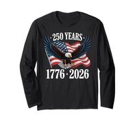 250 Anniversary USA 2026 Patriotic Eagle 250th 4th of July Manga Larga