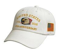 250 Anniversary USA Hat, Eagle & Liberty Patriotic Baseball Cap, Adjustable 250 Year American Anniversary Hat for Men & Women (A12)