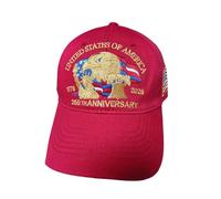 250 Anniversary USA Hat, Eagle & Liberty Patriotic Baseball Cap, Adjustable 250 Year American Anniversary Hat for Men & Women (A16)