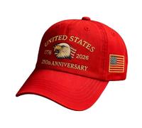 250 Anniversary USA Hat, Eagle & Liberty Patriotic Baseball Cap, Adjustable 250 Year American Anniversary Hat for Men & Women (A24)