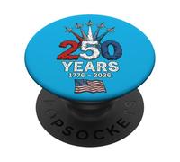 250 años 1776-2026 USA Independence Day Jet Flyover Epic PopSockets PopGrip Adhesivo