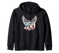 250 años 4 de Julio de 2026 USA Distressed Eagle Sudadera con Capucha