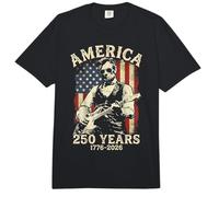250 años América Abraham Lincoln Abe Lincoln Tocando la Guitarra Comfort Colors Adult Heavyweight T-Shirt