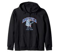 250 años América Libertad Flying Eagle Vintage Athletic Sudadera con Capucha