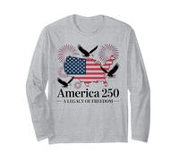 250 años American Anniversary America 250 USA 250 cumpleaños Manga Larga