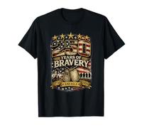 250 Años Bravery USA Veteran 250 America Liberty Julio 4 Camiseta