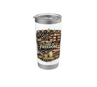 250 Años Bravery USA Veteran 250 America Liberty Julio 4 Vaso térmico de acero inoxidable de doble pared