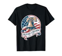 250 años de Libertad Aniversario de Liberty Bell USA 4 de Camiseta
