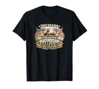250 años de Libertad es un Derecho, Bandera de águila patriótica, Estados Unidos, 1776 Camiseta