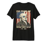 250 años de Libertad Libertad Historia John Adams Retro Camiseta Premium