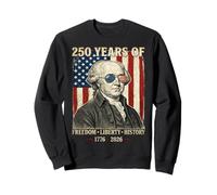 250 años de Libertad Libertad Historia John Adams Retro Sudadera