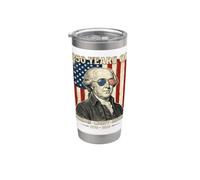 250 años de libertad Libertad Historia John Adams Retro Vaso térmico de acero inoxidable de doble pared