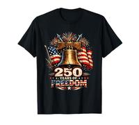 250 Años de Libertad USA Liberty Bell Semiquincentenario Camiseta