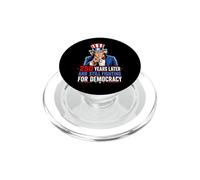 250 años después y todavía luchando por la Democracia 1776-2026 PopSockets PopGrip para MagSafe