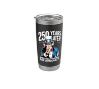 250 años después y todavía luchando por la democracia 1776-2026 Vaso térmico de acero inoxidable de doble pared
