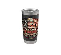 250 años fuerte veterano de Estados Unidos 250 América Liberty 1776 4 de julio Vaso térmico de acero inoxidable de doble pared