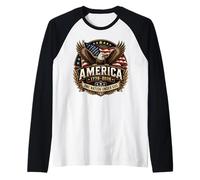 250 Años Nación Bajo Dios Católica 250th 4th Julio América Camiseta Manga Raglan