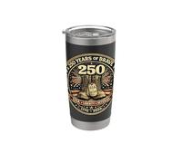 250 años valiente veterano de Estados Unidos 250 América Liberty orgullo del 4 de julio Vaso térmico de acero inoxidable de doble pared