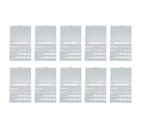250 bobinas de plástico para máquina de coser, bobinas transparentes para máquina de coser eléctrica, 10 juegos con caja de almacenamiento de plástico de 25 compartimentos,