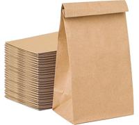 250 bolsas de 21 x 14 cm, extrafuertes, bolsas de papel de estraza marrón, bolsas de regalo como calendario de Adviento, Pascua y Navidad, para hacer tú mismo (5 x 50)