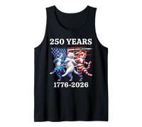 250 cumpleaños 1776-2026 Vintage Funny Cool Cats Cat Lover Camiseta sin Mangas