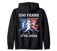 250 cumpleaños 1776-2026 Vintage Funny Cool Cats Cat Lover Sudadera con Capucha