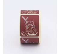 250 Etiquetes Nadal “Bon Nadal” dibuix ren