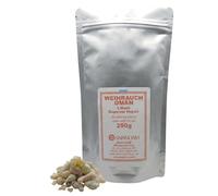 250 g de incienso Omán Superior Hojari para ahumar 1ª elección - Original Boswellia Sacra - Resina de incienso natural de Frankincence blanco/amarillo/verde