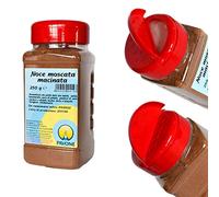 250 g de nuez moscada molida en polvo en dispensador para platos dulces y salados