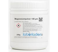 250 g de polvo de magnesio < 40 µm * Laboratorio, supervivencia, iniciador de fuego - La mejor calidad de Alemania!