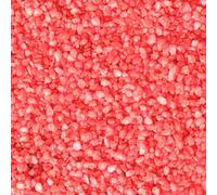 250 g vegano fresa crujiente sabor a bayas afrutadas luz agria Topping en bonitas decoraciones rosadas pasteles de helado Cocinar postre sabor puro