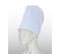 250 gorros de cocinero - Color Blanco - Tamaño 25 Cm De Alto - de Papel - con el sudor banda y bloque decorativo de arrugas - desechables Gorro de cocinero - Gorro de cocinero