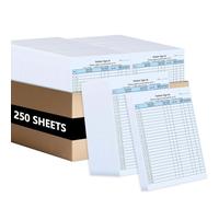 250 hojas de registro de pacientes, compatibles con HIPAA, etiquetas adhesivas autocopiativas de 3 partes para privacidad en consultorios médicos dentales