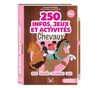 250 infos, jeux et activités - Chevaux: Avec 1 crayon (Jeux en poche)