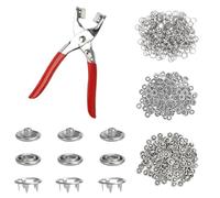 250 Kits Botones De Presión Metálicos 9.5mm, Corchetes De Presión, Snaps, Máquina Para Poner Corchetes Para Costura De Ropa Infantil, Cuero, Tela, Cinturones, Manualidades DIY