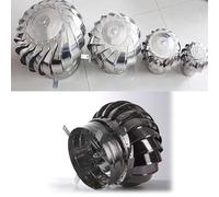 250 mm/10 pulgadas, tapa de escape de acero inoxidable para conducto de humos de techo, ventilador de ventilación de ático tipo turbina, para casas, fábricas, áticos, granjas, tapa de ventilación a p